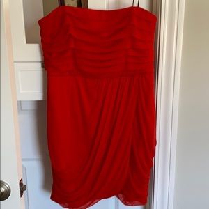 Strapless Laundry By Design Coral Dress